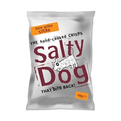 Salty Dog Crisps Flame Grilled Steak 40G (S)