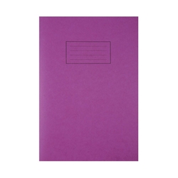 Silvine Exercise Book Tough Shell Feint Ruled With Margin A4 Purple (Pack of 25) EX140