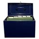 Cathedral Metal File Box Foolscap Blue Ref HOBL