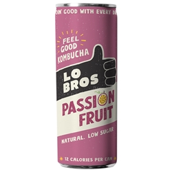 Lo Bros Kombucha Can - Passionfruit (S)