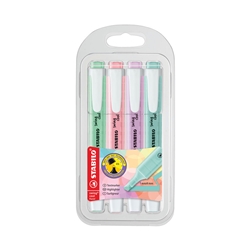 Stabilo Swing Cool Highlighter Pastel Assorted (Pack of 4) 275/4-08
