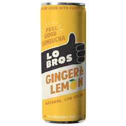 Lo Bros Kombucha Can - Ginger & Lemon (S)
