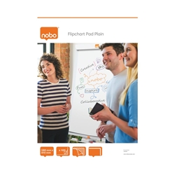 Nobo 100 A1 Flipchart Pad 100 Sheets A1 Plain Ref 34633681 [Pack 2]
