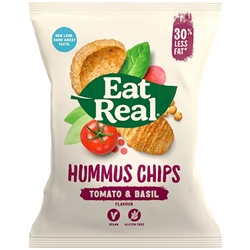 Eat Real Hummus Chips Tomato & Basil 45G (S)