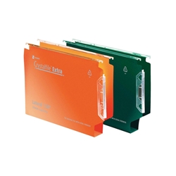 Rexel Crystalfile Extra 30mm File 300 Sheet Green (Pack of 25) 3000122