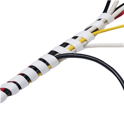 D-Line cable tidy spiral wrap 2.5m White ctw2.5w