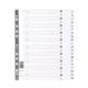 Exacompta Index A-Z A4 160gsm Card White with White Mylar Tabs - MWDA-ZZ