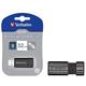 Verbatim 32GB Black Pinstripe USB Drive 49064