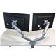 Contour Ergonomics Double Monitor Arm Easy Move Silver CE77693
