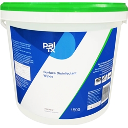 1 x TUB OF PAL TX SURFACE DISINFECTANT WIPES-1500 SHEETS- 195 x 180mm