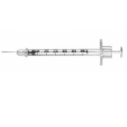 B & D Insulin Needles 8mm x 30g with 0.3 ml syringe per 100