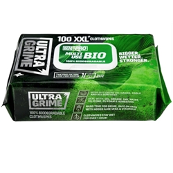 1 x Ultra Grime Biodegradable Multi-Use Pack of 100 Wipes