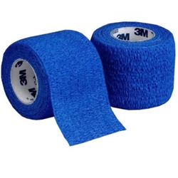 3M Coban Self-Adherent Bandage, BLUE - 2.5cm x 4.5m, 30 per box
