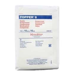 JJ TOPPER 8 SWABS 5X5 CM (5SWABS) x 25