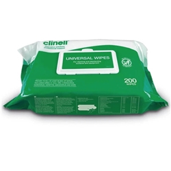 Clinell Universal Sanitising Wipes Pack of 200