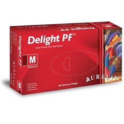 Aurelia® Delight Clear PF® - Powder-Free Vinyl Examination Gloves - XL - x100