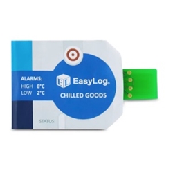 Pk of 10 Cold Chain Data Loggers. Chilled Goods Alarms: High 8°C, Low 2°C