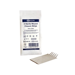 WOUND CLOSURE STRIP 3MM X 75MM  (5 Strips)