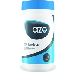 Azo™ Wipette 70% IPA Disinfectant Wipes  Bactericidal Wipes Tub of 100