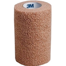 3M Coban Self-Ahderent Bandage, Skin Tone - 10cm x 4.5m, Single