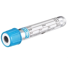 VACUETTE® 2ml Na Cit 3.2%, push cap sandwich tube,13x75mm, blue/white, 50pcs 