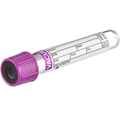 VACUETTE® tube, K3EDTA, 4ml, 13x75mm, purple/black, sterile - Qty50