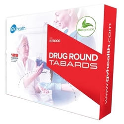 Biodegradable Drug Round Disposable Tabards - 1 box of 250