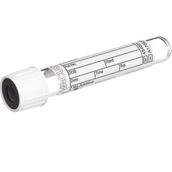 VACUETTE® TUBE 3.5 ml Z No Additive13x75 white cap-black ring, non-ridged