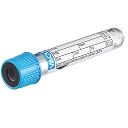 VACUETTE® tube, NaC 3.2%, 3ml, sandwich, blue/black, sterile - Qty50