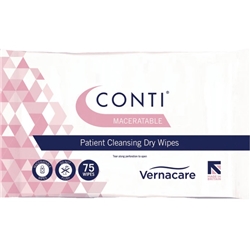 Conti® Maceratable Dry Wipe - Large - Pack of 75