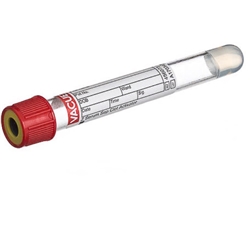 VACUETTE® tube, serum/sep, 5ml, 13x100mm, red/yellow, sterile - Qty50