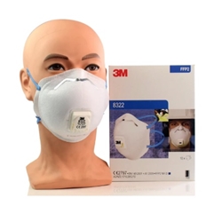 3M™ Particulate Respirator, FFP2, Valved, 8322 - Pack of 10