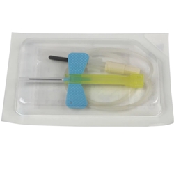 TBD Safety-Lok Blood Set 23g x 0.75"  With Luer Adaptor 12" Tubing x 50 - Blue