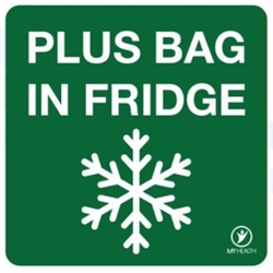 Plus Bag In Fridge 38X38Mm Labels PBIF