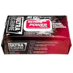 1 x Ultra Grime Power Scrub Pack of 80 Wipes