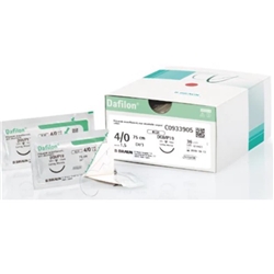 DAFILON Blue 3/0 (2) 24mm 3/8 circle reverse cutting 45cm 36 pk 