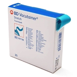 1 box of 25 Single Use Tourniquets 2.54 X 45.72CM (1 X 18 INCHES)