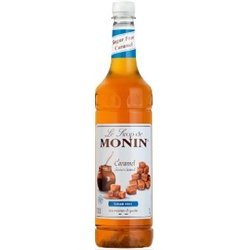 MONIN - PLASTIC - SUGAR FREE CARAMEL SYRUP - 1X1L