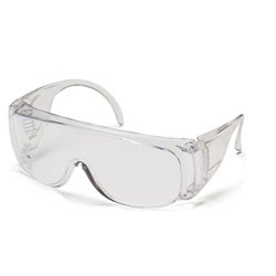 1 x Pyramex Solo Safety Glasses, Clear Lens / Frame Combination