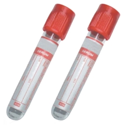BD Vacutainer Plastic Serum Tube Red 2ml - Box of 100