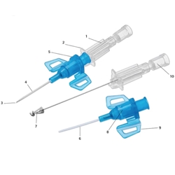 INTROCAN SAFETY 3 Closed IV Catheter 24G 0.75 Inch Yellow - Box of 50 