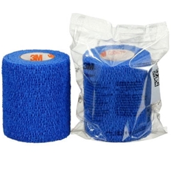 3M Coban Self-Adherent Bandage, BLUE, 7.5cm x 4.5m, Single