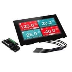 7.0“ Capacitive touch display with 4 channel temperature data logging application