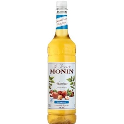 MONIN - PLASTIC - SUGAR FREE HAZELNUT SYRUP - 1X1L