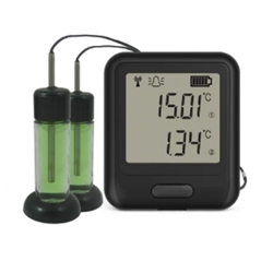 21CFR-Compatible dual channel Wifi data logger with glycol probe and calibration