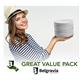 Belgravia Disposable Paper Plates (23cm, 9”) 100's  - PACK (10)