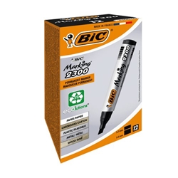 Bic Chisel Tip Black Permanent Marker 12's - PACK (32)