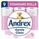 Andrex Gentle Clean White Toilet Roll 9 Pack - PACK (5)