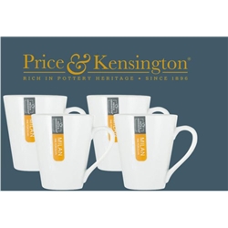 Price & Kensington Milan Conical White Mug - PACK (12)