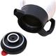 Fixtures Push Button Vacuum Jug 1.5 Litre Silver & Black